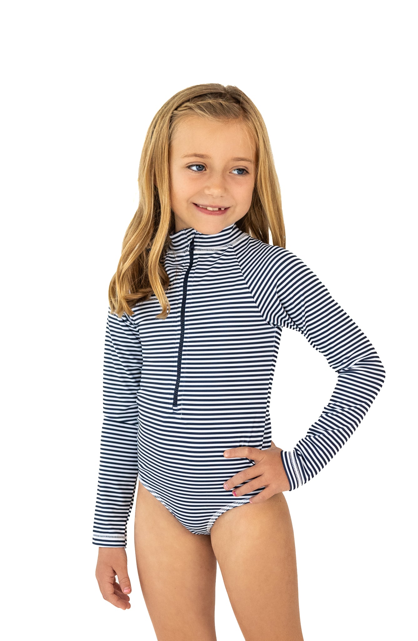 Blue Classic Stripes One Piece