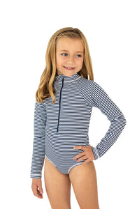 Blue Classic Stripes One Piece